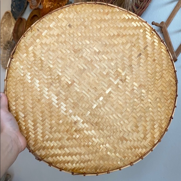 Vintage wicker tray - Picture 2 of 6